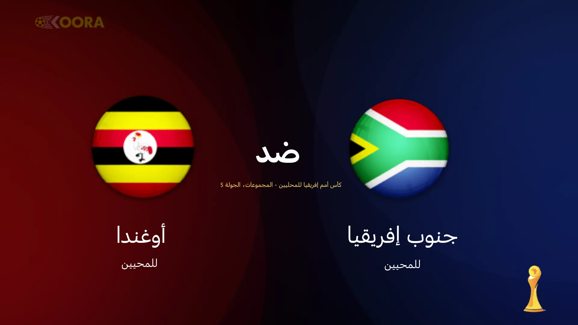 موعد مباراة جنوب أفريقيا ضد أوغندا
