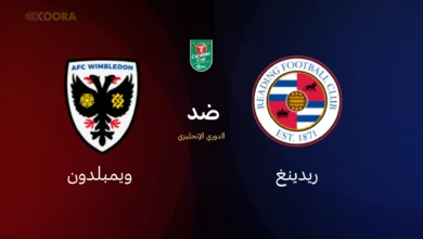 موعد مباراة ريدينج ضد ويمبلدون