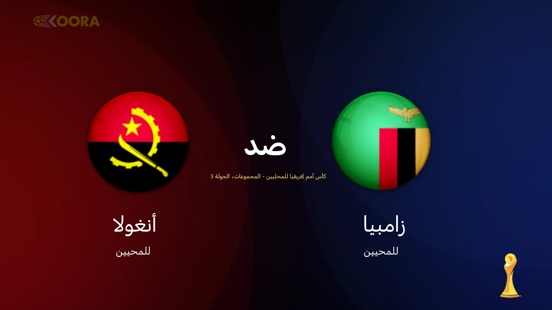موعد مباراة زامبيا ضد أنغولا