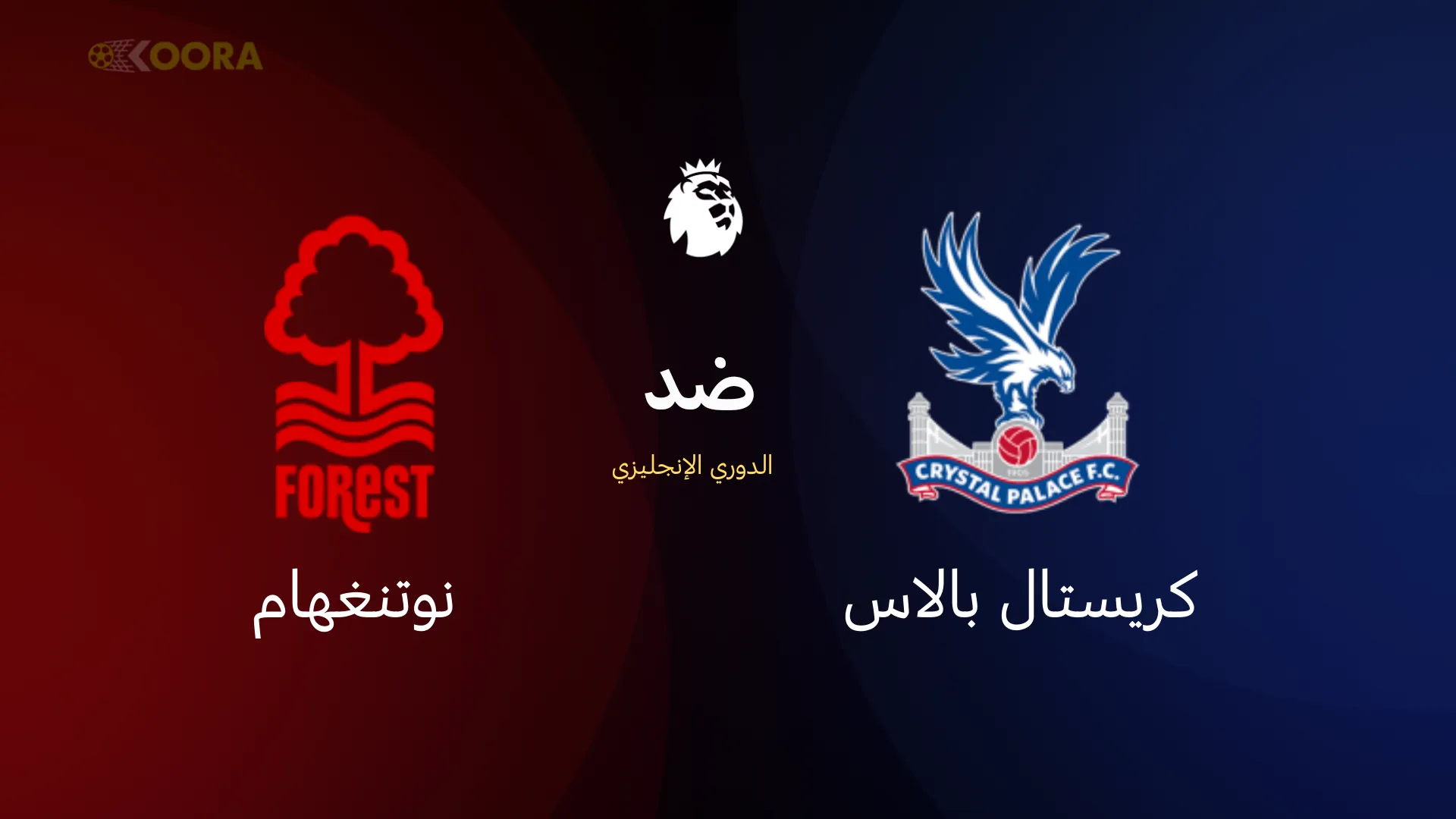 موعد مباراة كريستال بالاس ضد نوتنغهام